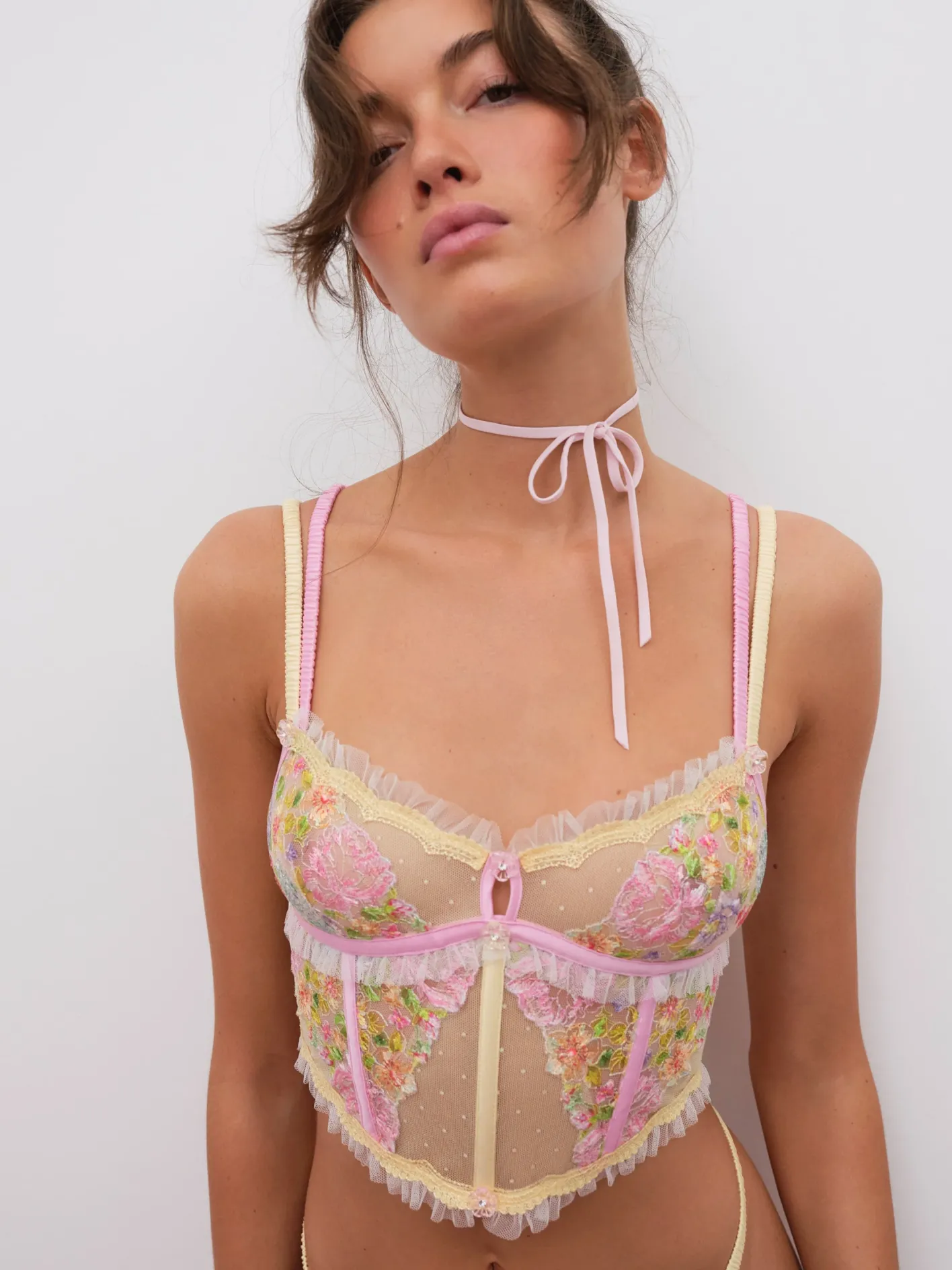 floral_frenzy_bustier_0.webp Woman For Love & Lemons Floral Frenzy Bustier
