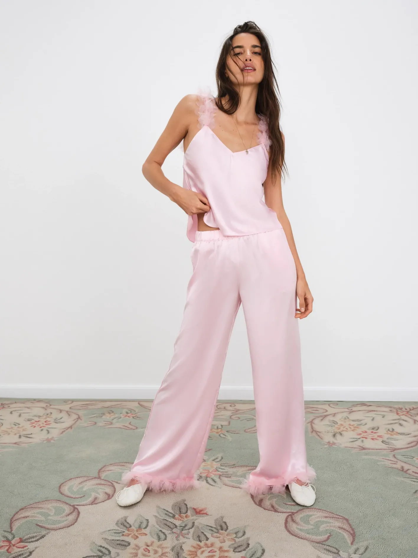 floral_trim_pj_set_0.webp Woman For Love & Lemons Floral Trim Pj Set