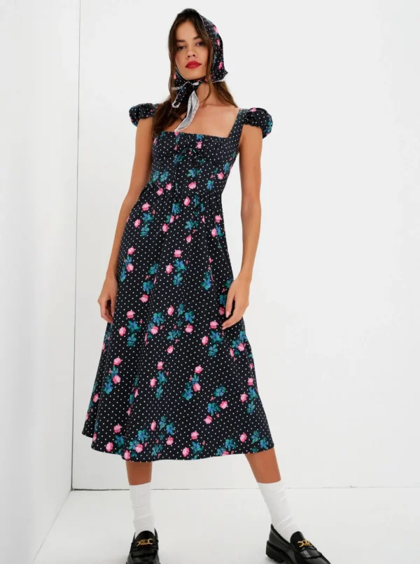 Woman For Love & Lemons Florentina Midi Dress