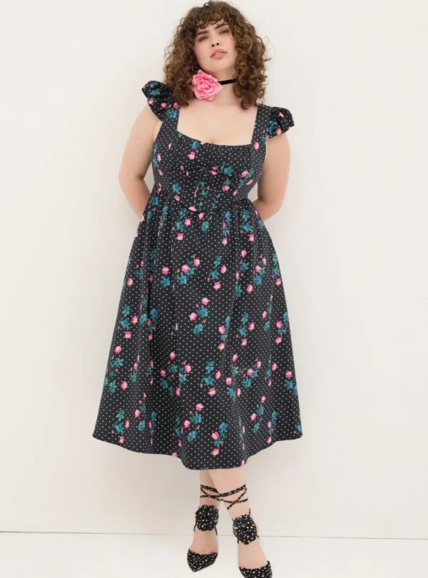 Woman For Love & Lemons Florentina Midi Dress