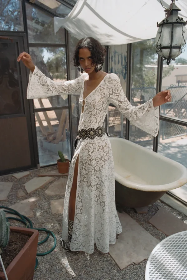 Woman For Love & Lemons Frances Maxi Dress