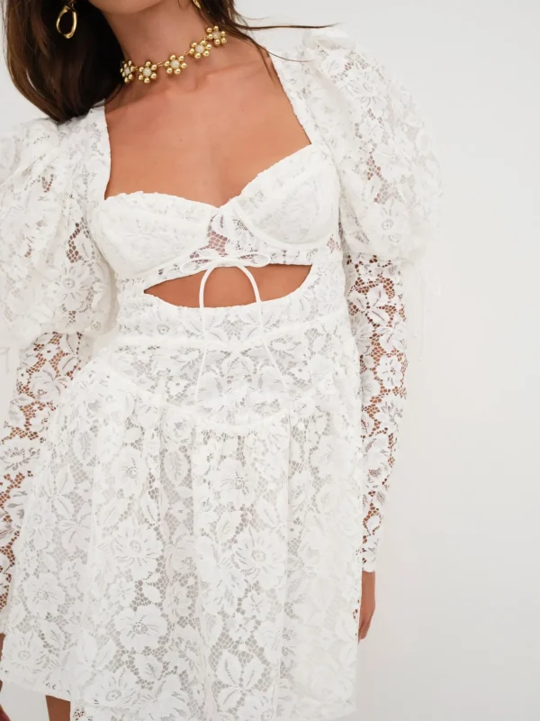 Woman For Love & Lemons Frances Puff Sleeve Mini Dress