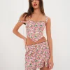 Woman For Love & Lemons Gladiola Crop Top