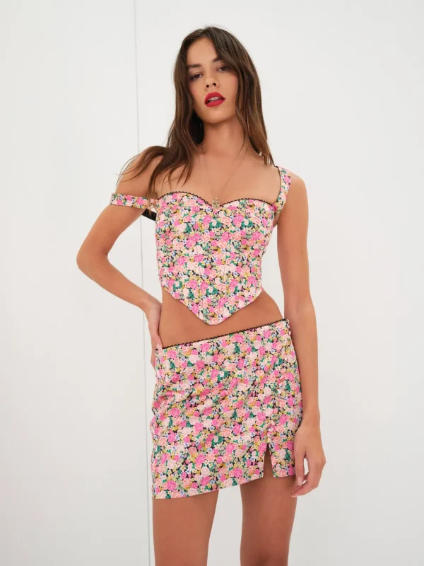 Woman For Love & Lemons Gladiola Crop Top