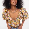 Woman For Love & Lemons Glenn Crop Top