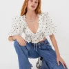 Woman For Love & Lemons Glenn Crop Top