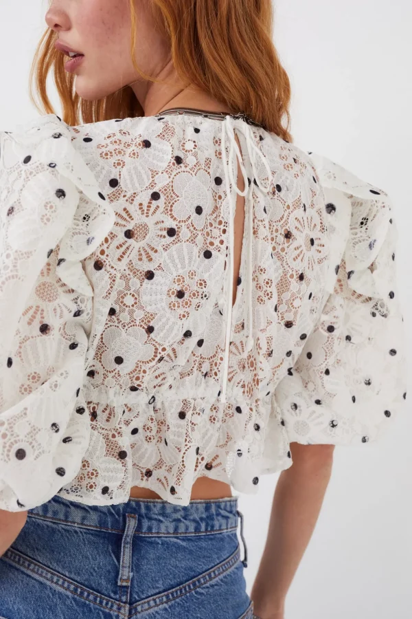 Woman For Love & Lemons Glenn Crop Top