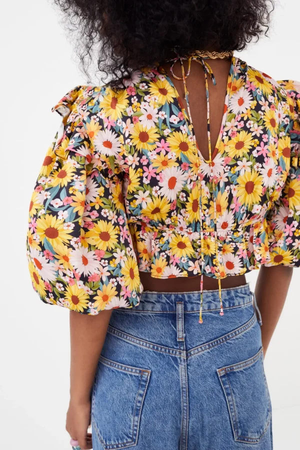 Woman For Love & Lemons Glenn Crop Top