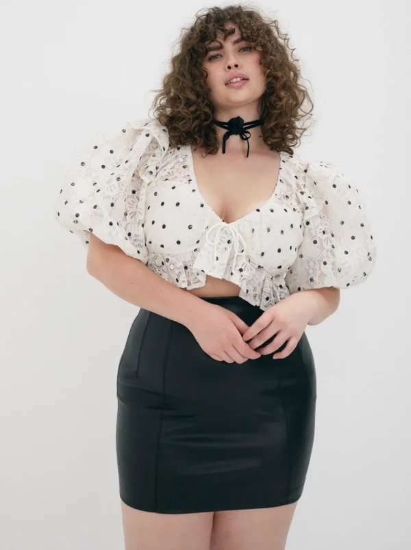 Woman For Love & Lemons Glenn Crop Top