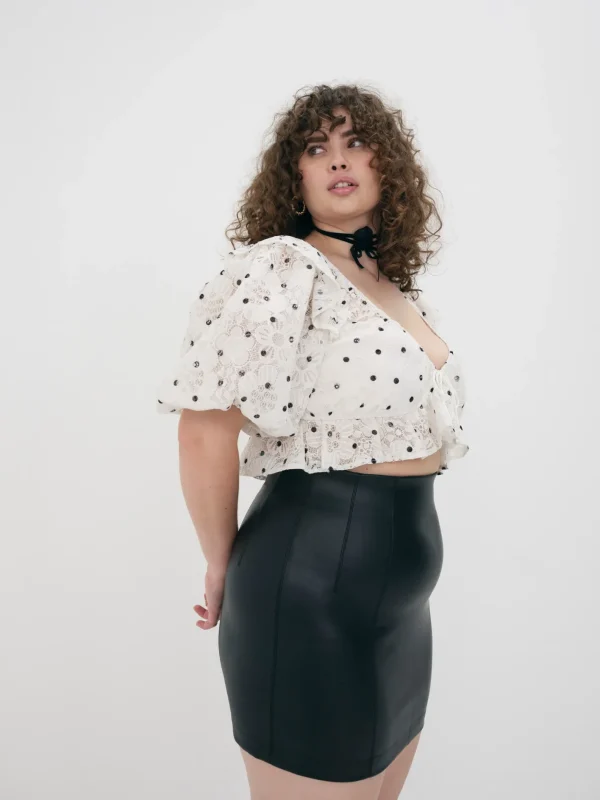 Woman For Love & Lemons Glenn Crop Top