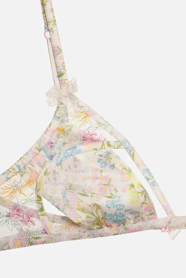 Woman For Love & Lemons Glitter Garden Bralette