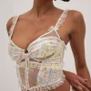 Woman For Love & Lemons Glitter Garden Bustier