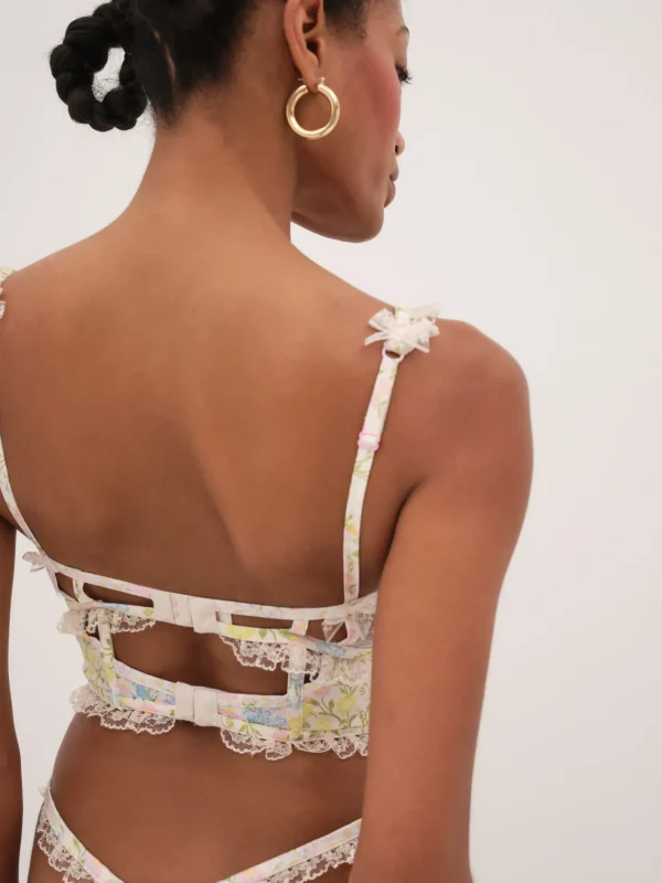 Woman For Love & Lemons Glitter Garden Bustier