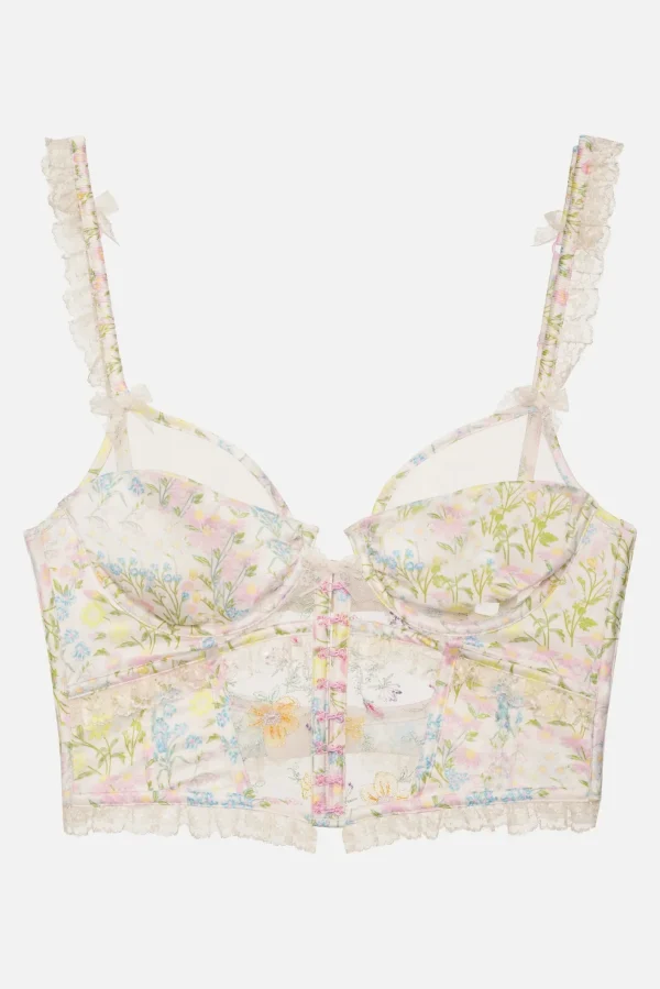 Woman For Love & Lemons Glitter Garden Bustier