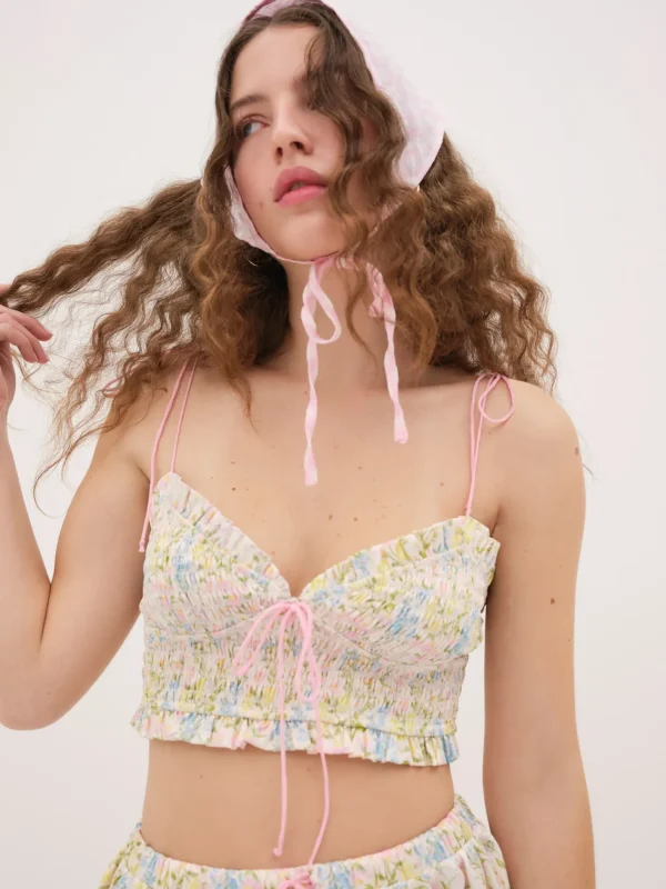 Woman For Love & Lemons Glitter Garden Top