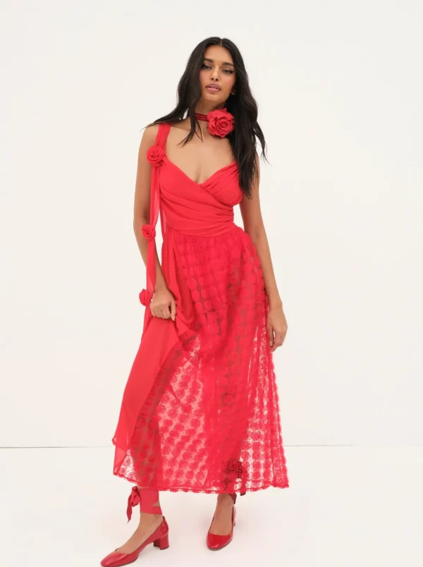 Woman For Love & Lemons Hannah Maxi Dress