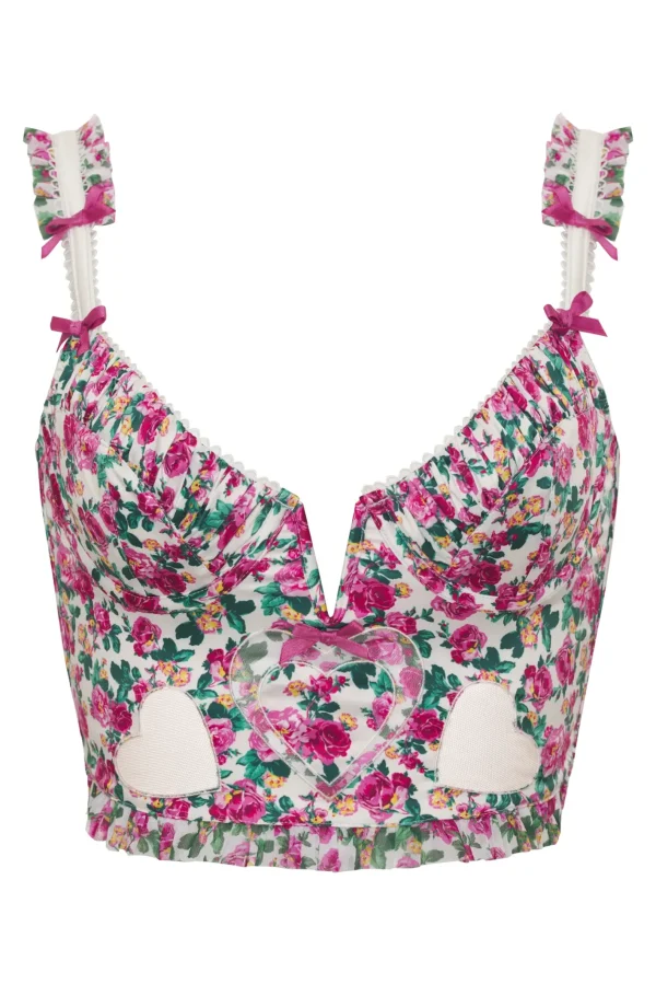 Woman For Love & Lemons Heart Bloom Bustier
