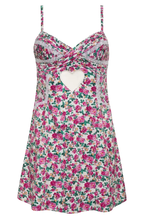Woman For Love & Lemons Heart Bloom Slip Dress