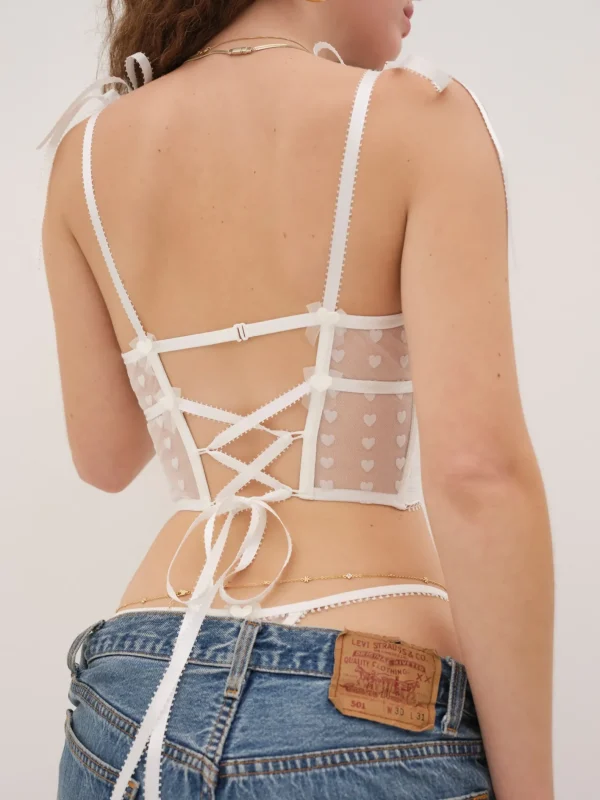 Woman For Love & Lemons Heart Window Bustier