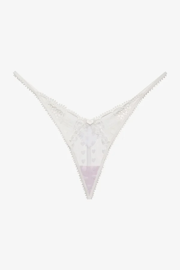Woman For Love & Lemons Heart Window Thong Panty