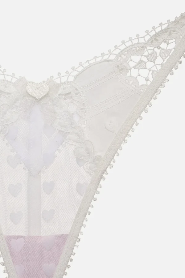 Woman For Love & Lemons Heart Window Thong Panty