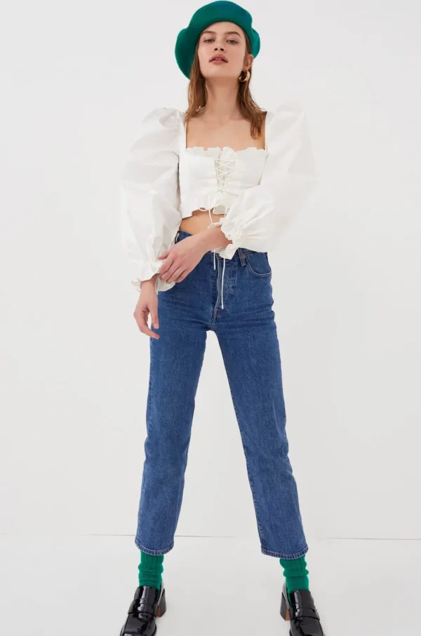 Woman For Love & Lemons Heather Crop Top