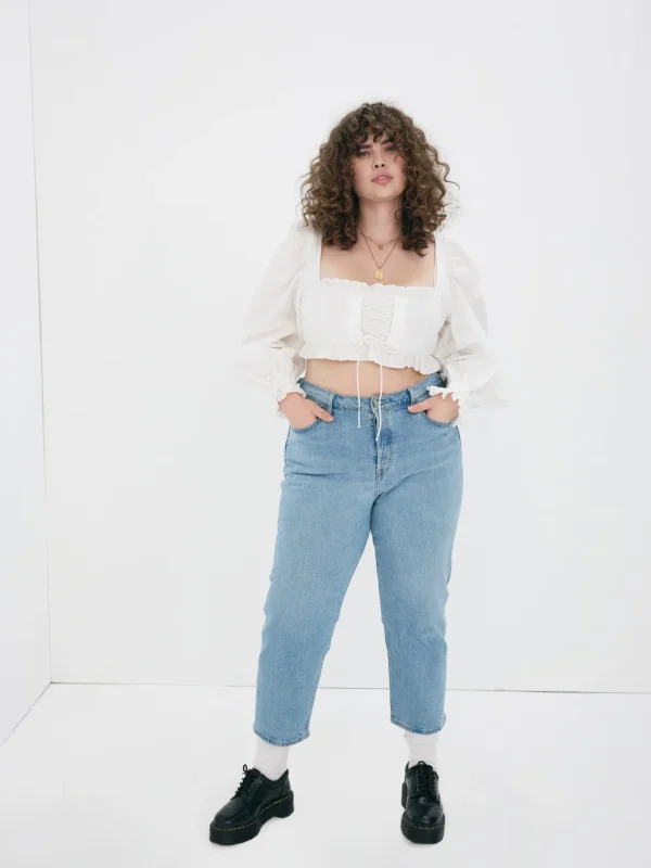 Woman For Love & Lemons Heather Crop Top