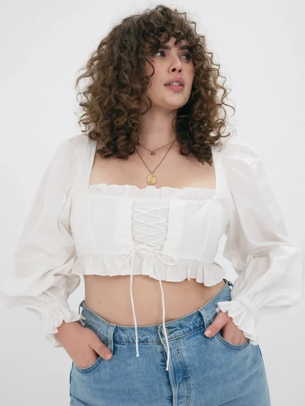 Woman For Love & Lemons Heather Crop Top