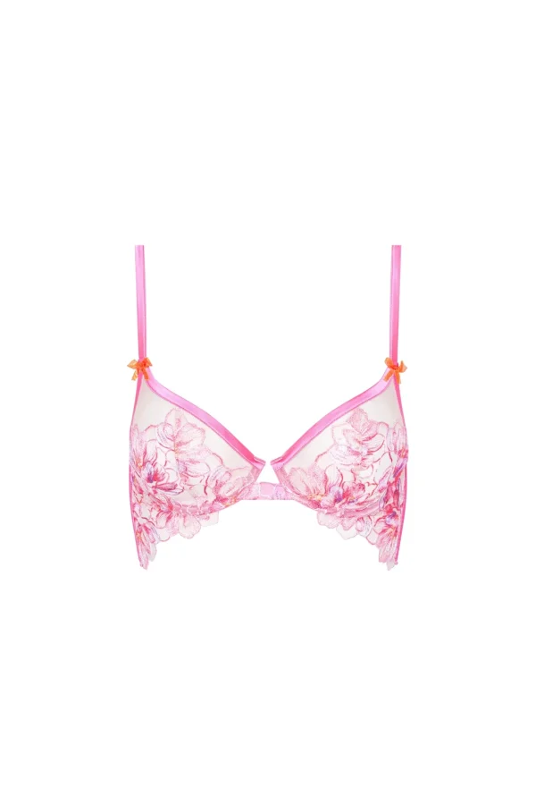 Woman For Love & Lemons Hibiscus Embroidery Underwire Bra