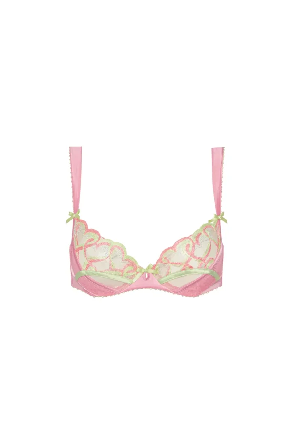 Woman For Love & Lemons Hugging Hearts Embroidery Underwire Bra