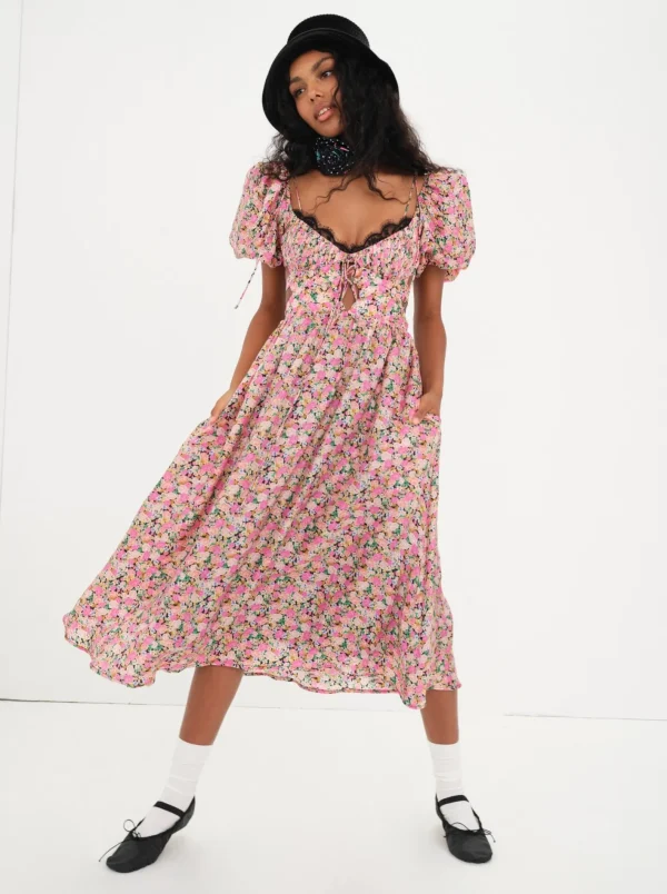 Woman For Love & Lemons Isadora Midi Dress