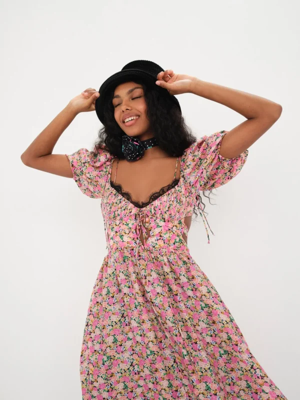 Woman For Love & Lemons Isadora Midi Dress