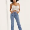 Woman For Love & Lemons Jules Crop Top