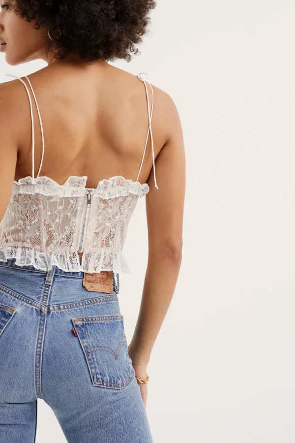 Woman For Love & Lemons Jules Crop Top