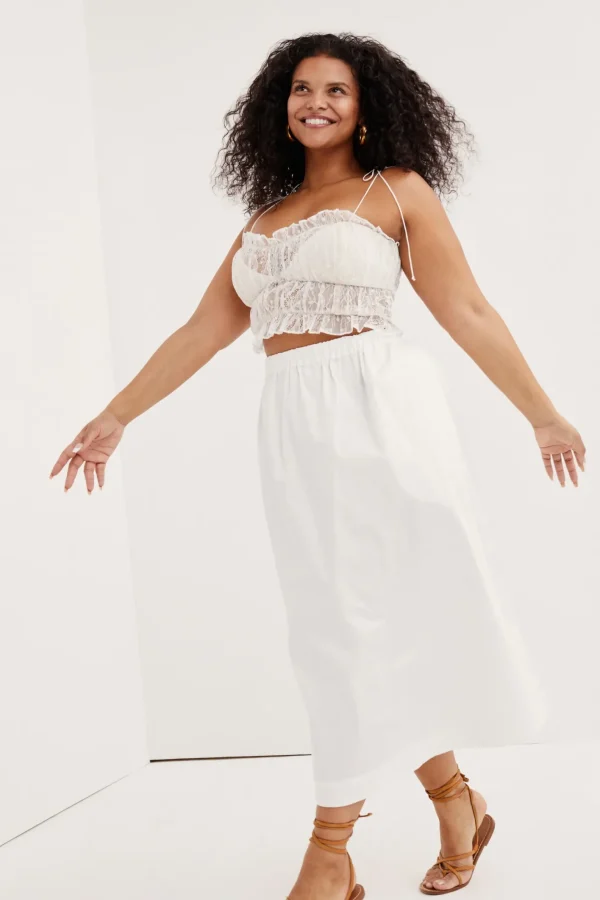 Woman For Love & Lemons Jules Crop Top