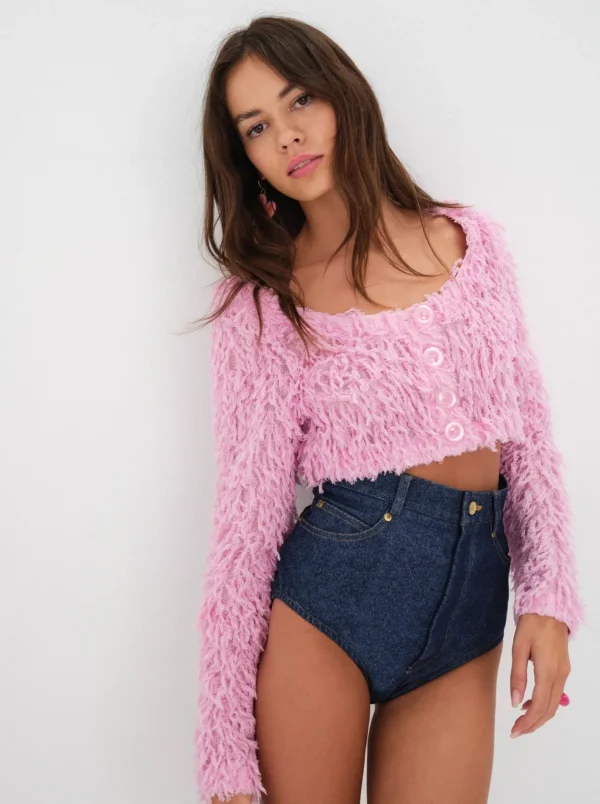 Woman For Love & Lemons June Cropped Sweater