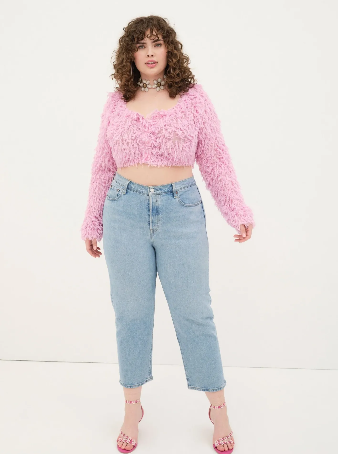 june_cropped_sweater_4.webp Woman For Love & Lemons June Cropped Sweater