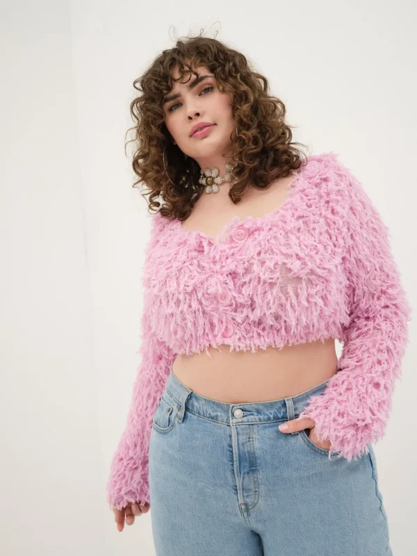 Woman For Love & Lemons June Cropped Sweater