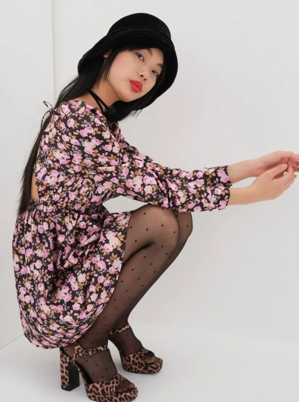 Woman For Love & Lemons Kate Long Sleeve Mini Dress