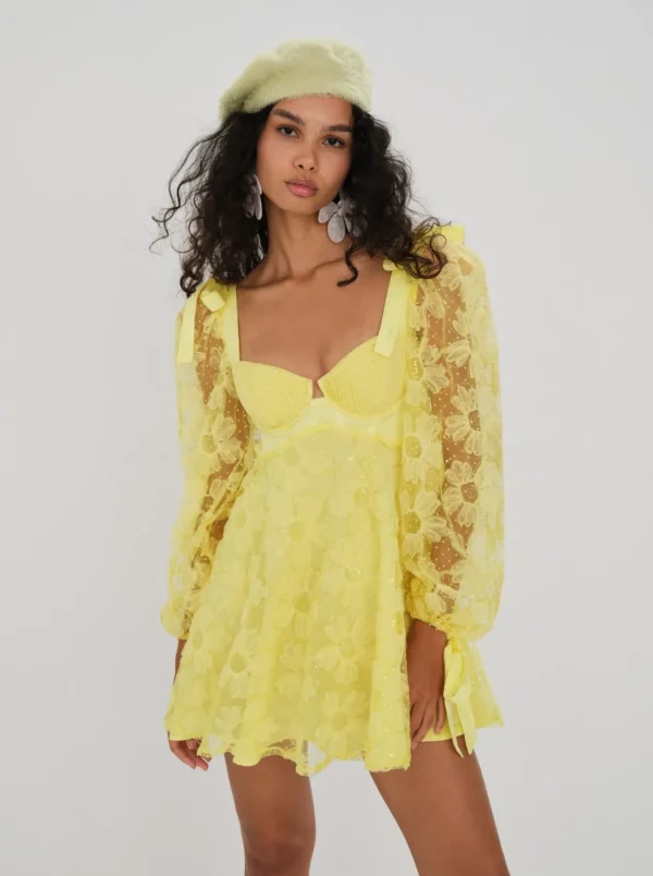 Woman For Love & Lemons Kiersten Mini Dress