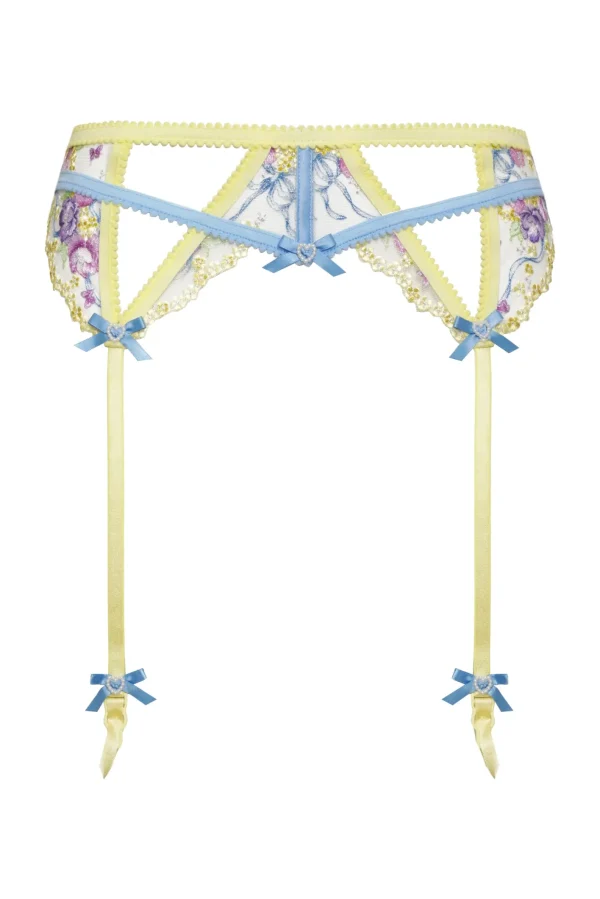 Woman For Love & Lemons Lavender Meadows Embroidery Garter