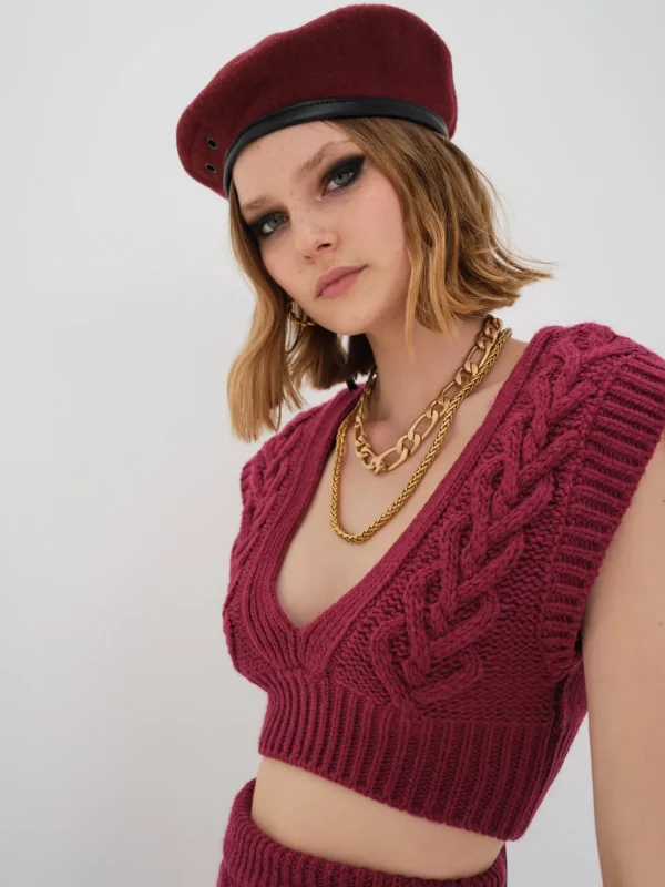 Woman For Love & Lemons Layton Cropped Vest