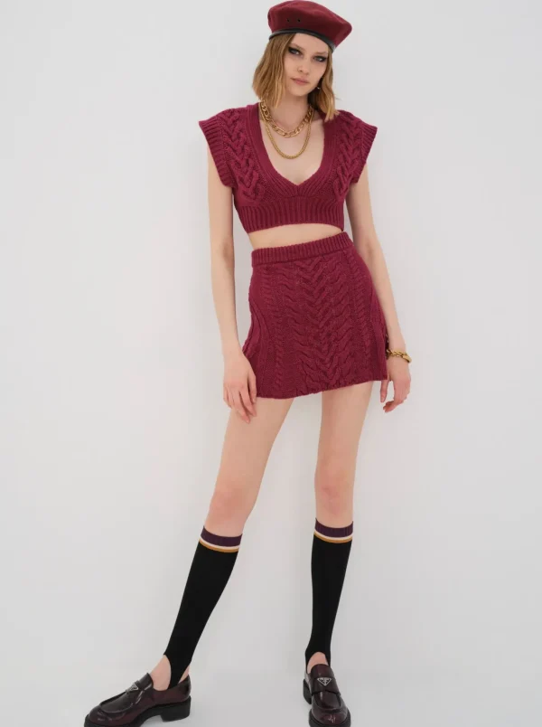 Woman For Love & Lemons Layton Cropped Vest