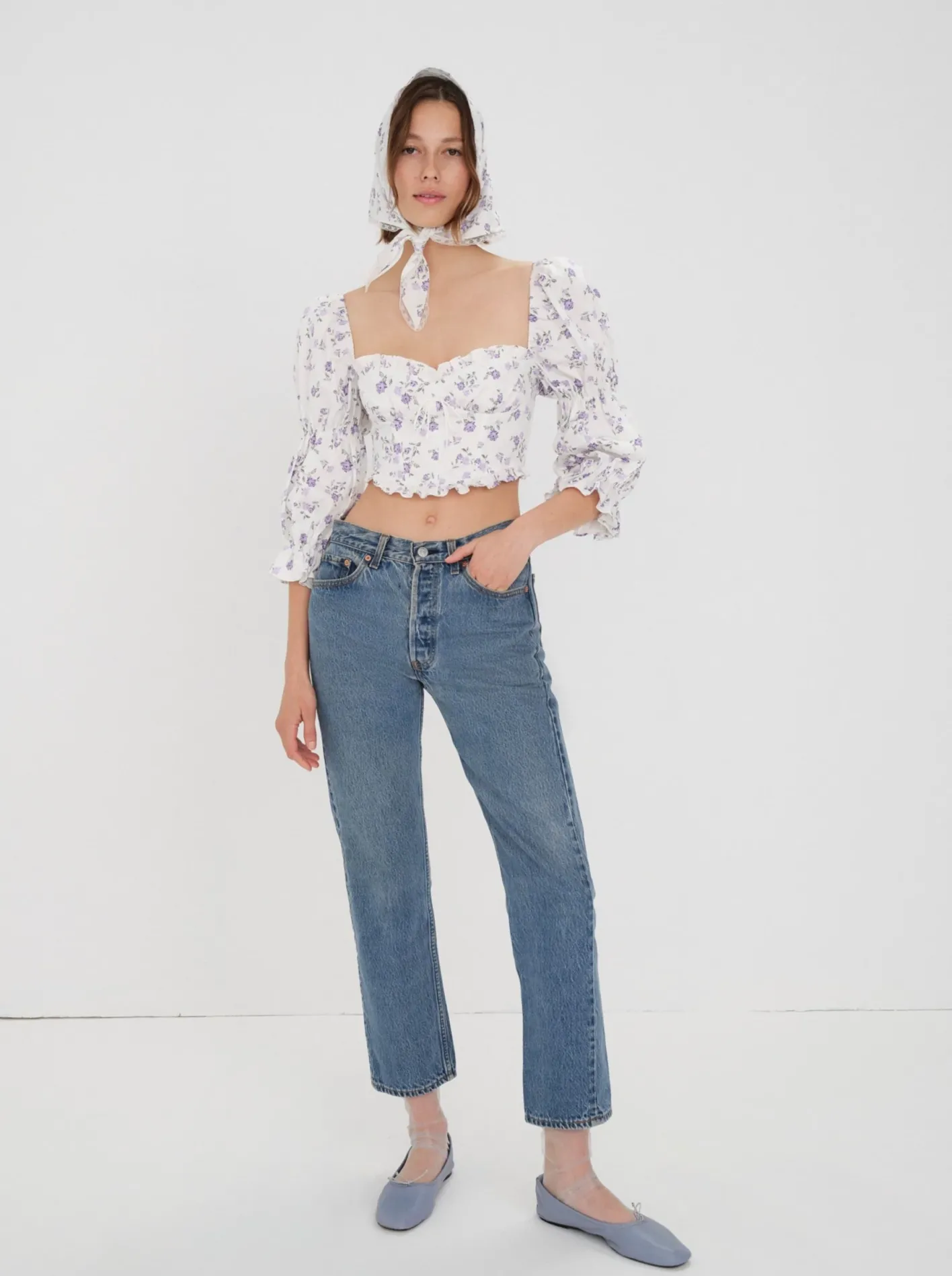 leslie_blouse_1.webp Woman For Love & Lemons Leslie Blouse