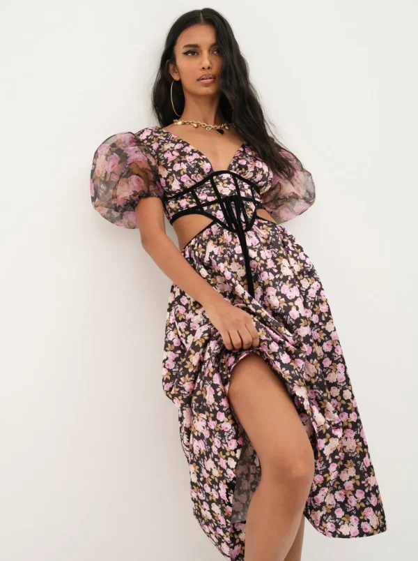Woman For Love & Lemons Maddison Midi Dress