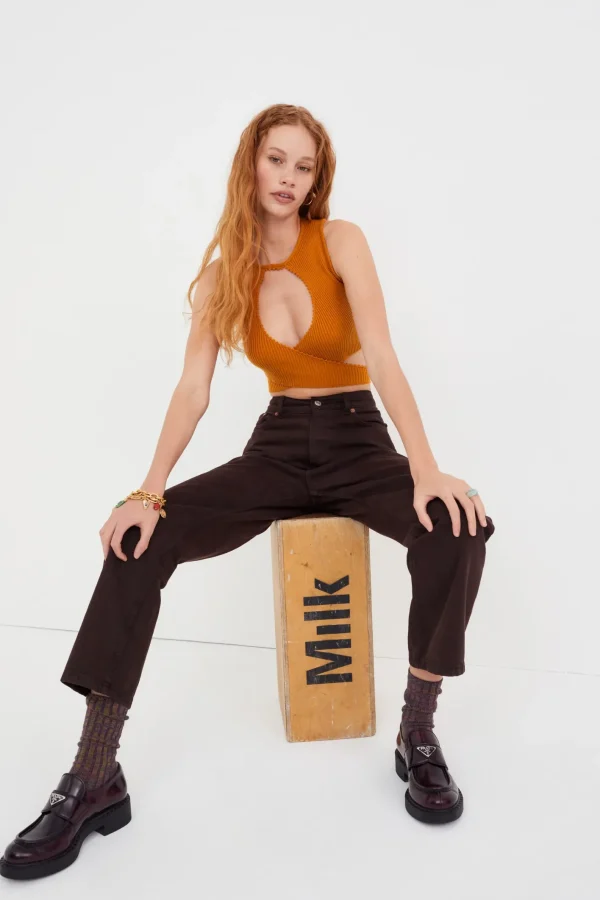 Woman For Love & Lemons Maggie Crop Top