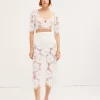 Woman For Love & Lemons Malika Midi Skirt