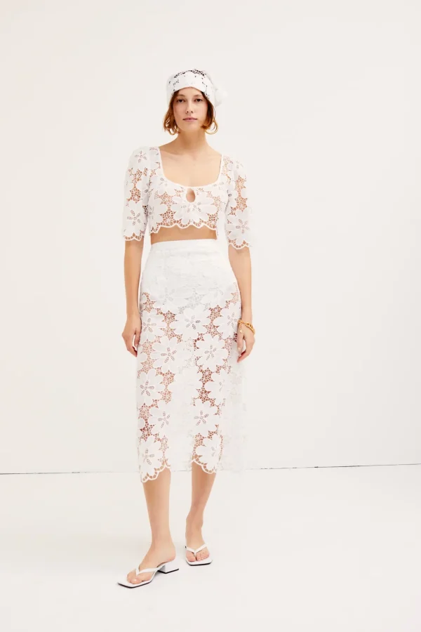 Woman For Love & Lemons Malika Midi Skirt