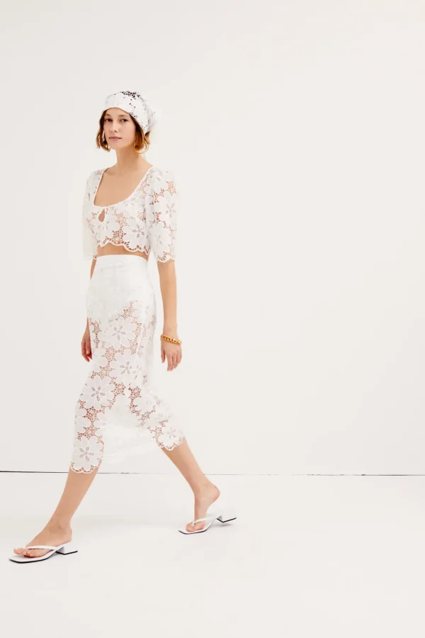 Woman For Love & Lemons Malika Midi Skirt