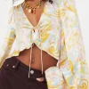 Woman For Love & Lemons Marcia Crop Top